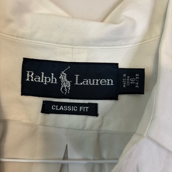 Ralph Lauren White Button Down Shirt - Picture 3 of 4